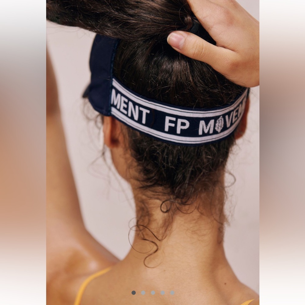 Free People FP Movement Game Time Open Back Hat Ponytail Baseball Cap